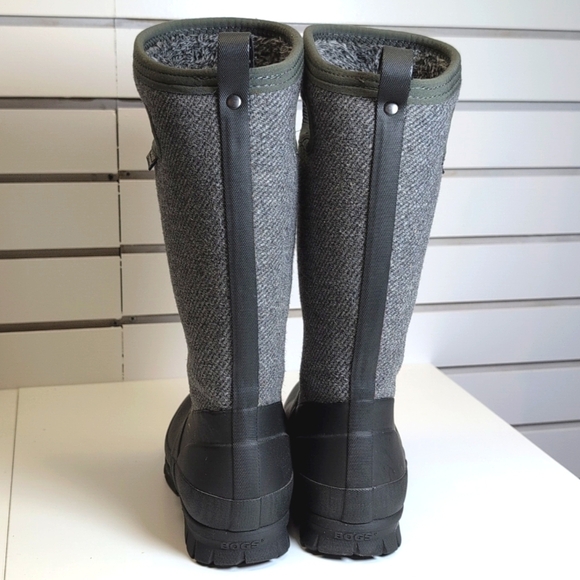 Bogs Crandall Wool Boots Dark Gray Size 6 EUC - Picture 5 of 9